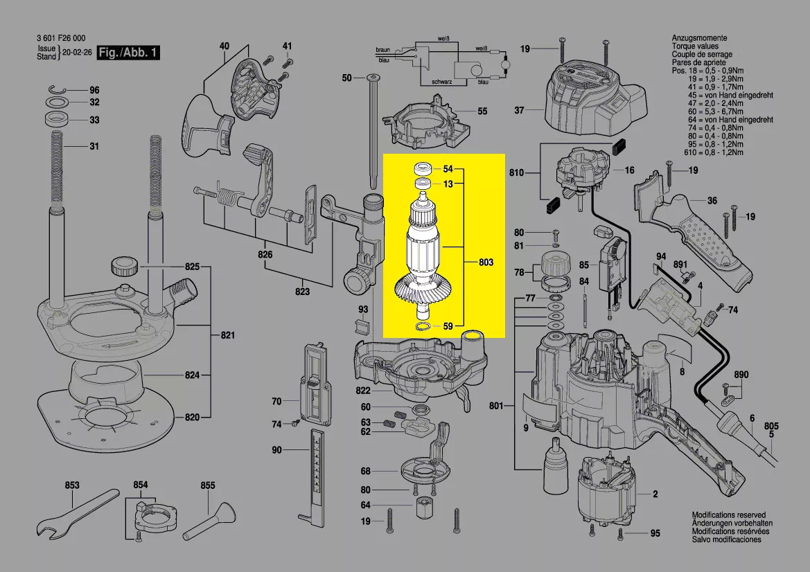 Induit réf. 2 604 011 957 Bosch